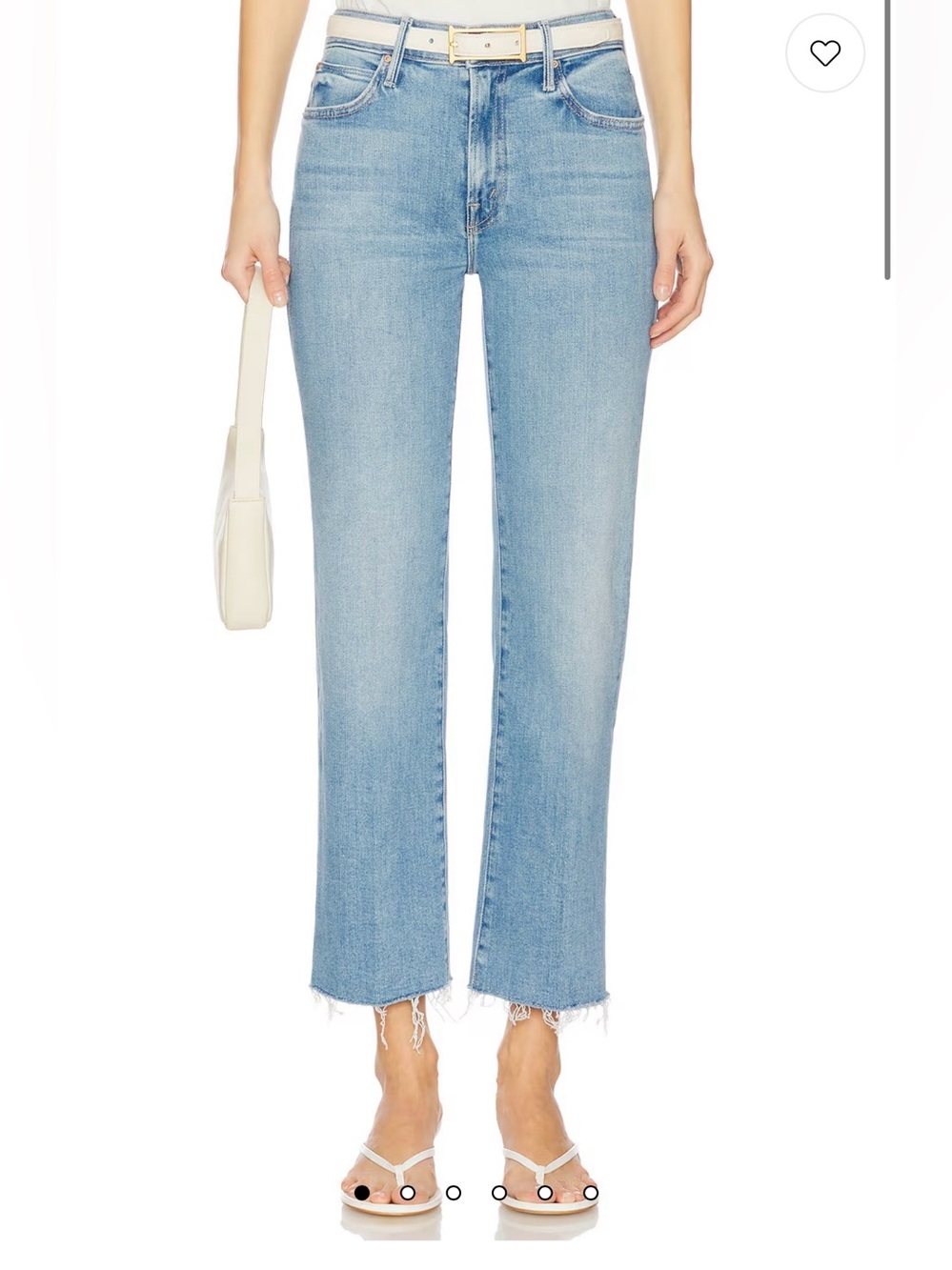 MOTHER The Kick It Ankle Fray Jeans in Can You Dig It? size 25